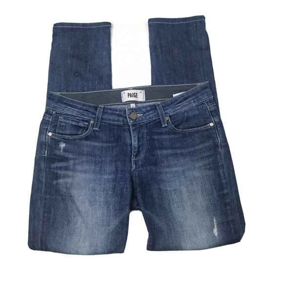 PAIGE "Jimmy Jimmy Skinny" Distressed Jeans - Picture 3 of 9